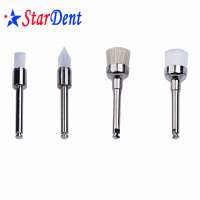 Dental Latch-type Flat-head Prophy Brushes Junior RA Horse Bristle and Metal brush 100 pcs/box