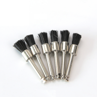 Colorful White Black Small Nylon Bristle Dental Prophy Brush Dental Polishing Brushes