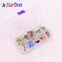 New Packing Dental Supply Colorful Polishing Prophy Brush Kit(100pc/box)