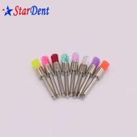 Colorful Prophy Brush Latch-type Flat-head Dental Polishing  Brush