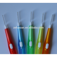 FDA/CE certificate approved I type interdental brushes clean the interproximal surfaces of teeth and implants